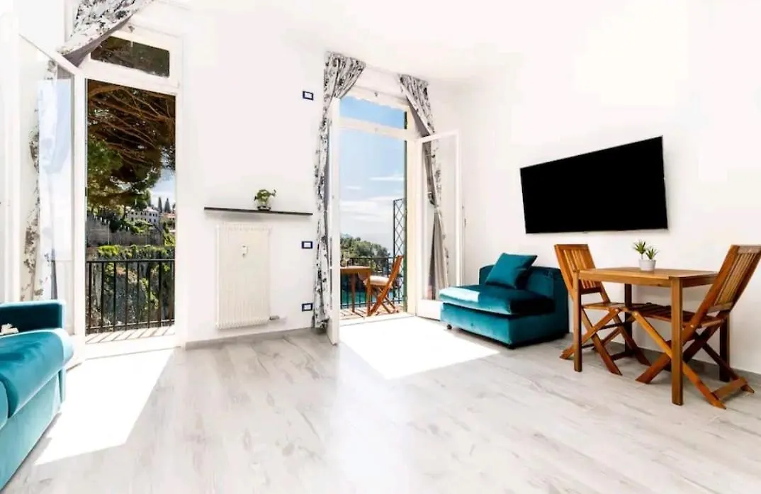 Apartmán Pieve Ligure A Picco Sul Mare Con Piscina Villa Regina